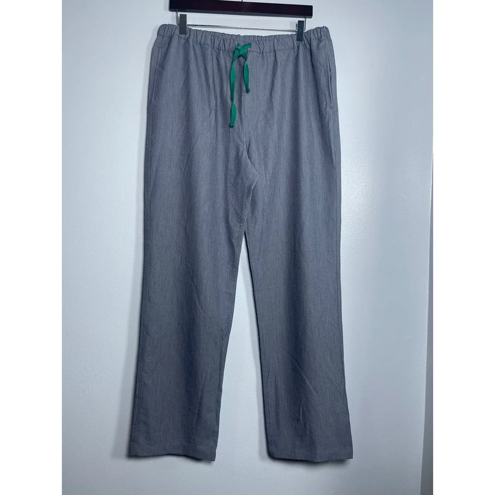 FIGS Technical Collection Scrub Pants Grey Mens Large FM4500 Nurse Medical Work
